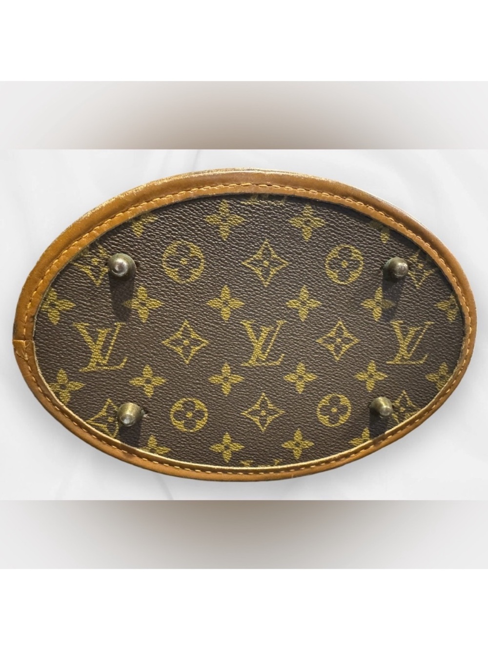 Vintage French Company Louis Vuitton Monogram Bag in Brown and Tan Leathe - Picture 9 of 11